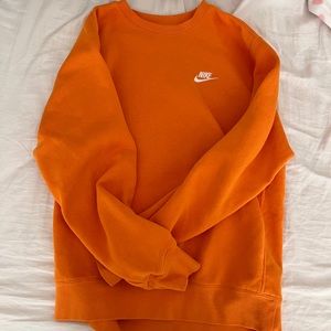 Nike orange crew neck